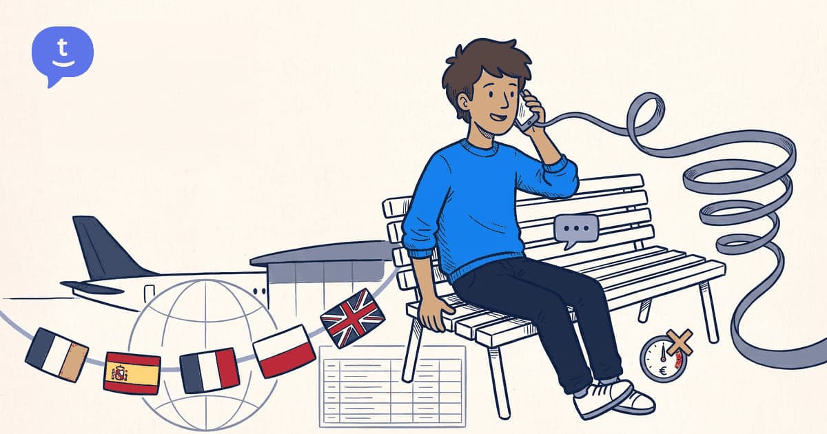 Illustration for the TwinPhone guide: How to Reach Ryanair Customer Service from Abroad